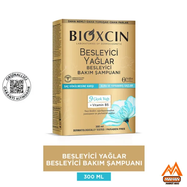 شامپو بدون سولفات و ضد ریزش بیوکسین Bioxcin حاوی ۹ روغن مغذی مناسب موهای خشک و آسیب دیده حجم 300 میل - Image 10
