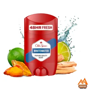 استیک دئودورانت مردانه 48 ساعته اولد اسپایس Old Spice مدل Whitewater حجم 50 میل