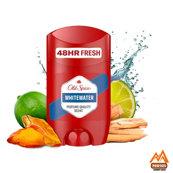 استیک دئودورانت مردانه 48 ساعته اولد اسپایس Old Spice مدل Whitewater حجم 50 میل - Image 2