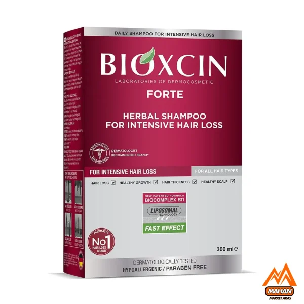 شامپو ضد ریزش گیاهی بیوکسین Bioxcin مدل فورت 300 میل - Image 3