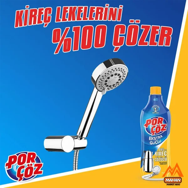 پاک کننده رسوبات آهکی و زنگ زدگی پورچوز Porçöz حجم 1000 میل - Image 4
