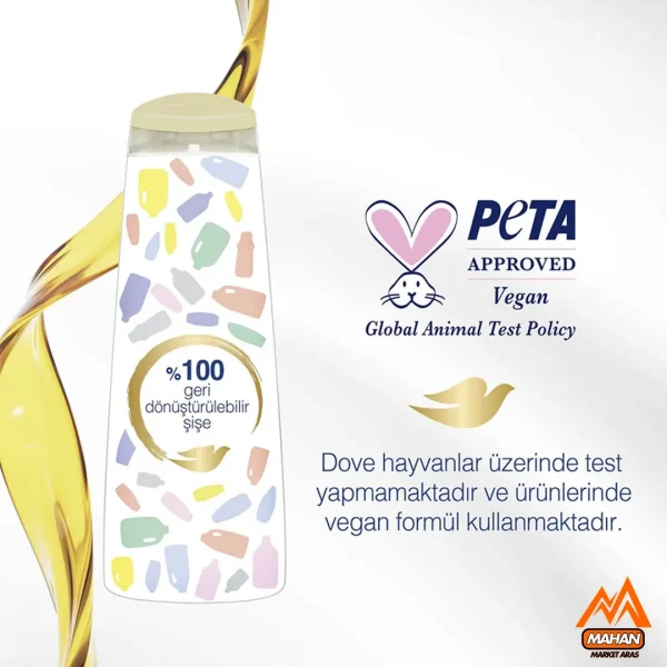 شامپو تغذیه کننده موی خشک داو DOVE حجم 400 میل Dove Nourishing Care Shampoo 400 ml - Image 5