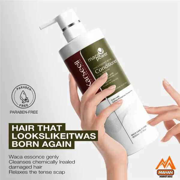 نرم کننده آبرسان و ترمیم کننده مو کارسل KARSEELL حجم 800 میل Karseell Maca Essence Repair Conditioner 800ml - Image 4