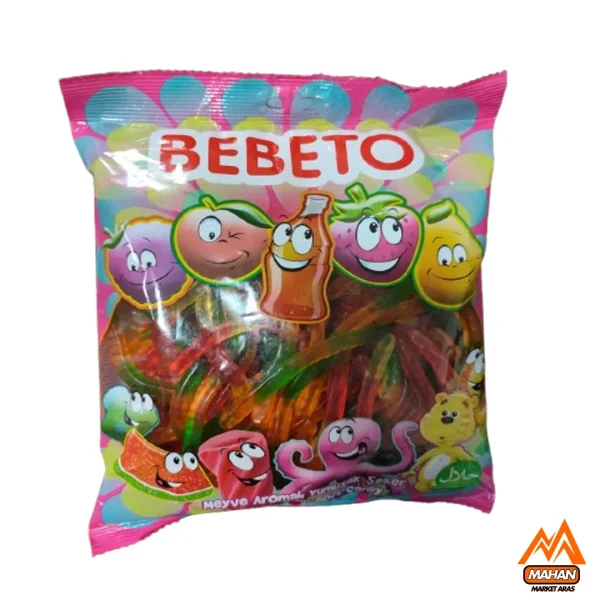 پاستیل ببتو ژله ای کرمی 1000 گرم Bebeto Worms Gelibon 1000gr