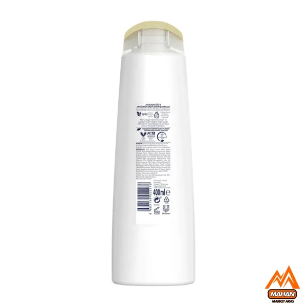 شامپو ضد ریزش مو داو DOVE حاوی عصاره آووکادو حجم 400 میل Dove Avokado Anti-Hairfall Şampuan 400 ml - Image 3