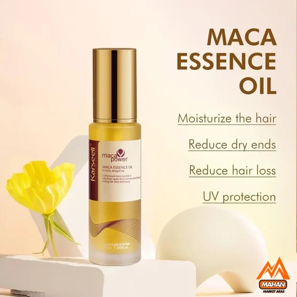 سرم مو آرگان و ماکادمیا کارسل KARSEELL حجم 50 میل karseell maca power argan oil 50ml - Image 7