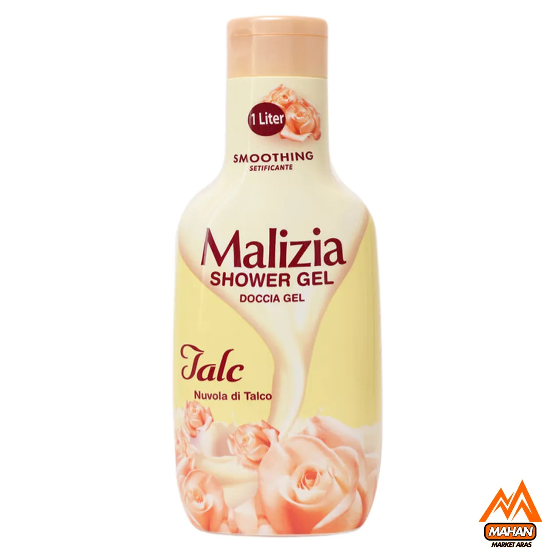 شامپو بدن تالکو یک لیتری مالزیا MALIZIA SHOWER GEL TALC