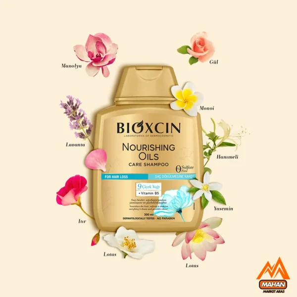 شامپو بدون سولفات و ضد ریزش بیوکسین Bioxcin حاوی ۹ روغن مغذی مناسب موهای خشک و آسیب دیده حجم 300 میل - Image 8