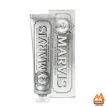 خمیردندان مارویس، خمیردندان Whitening Mint، خمیردندان سفیدکننده، Marvis Toothpaste، خمیردندان 85 میل ، خمیردندان نعناع، سفیدکننده دندان، بهداشت دهان، خمیردندان ایتالیایی، مراقبت از لثه، تازگی نفس