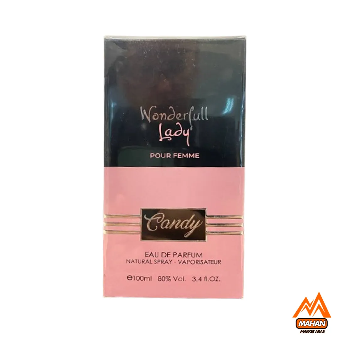 عطر ادو پرفیوم زنانه کندی عطر Candy مدل Wonderfull Lady عطر زنانه با حجم 100 میل عطر گرم زنانه عطر کندی Wonderfull Lady عطر با ماندگاری بالا عطر لوکس زنانه عطر مناسب فصول سرد عطر با رایحه گرم و شیرین عطر ادو پرفیوم برای بانوان عطر با کیفیت بالا عطر با بستهبندی شیک عطر کندی برای شب عطر با نتهای گلی عطر مناسب مهمانی عطر با قیمت مناسب عطر زنانه لوکس عطر با رایحه وانیل عطر برای پوست حساس عطر با طراحی مدرن عطر با پخش بوی عالی عطر برای اعتمادبهنفس عطر کندی مدل Wonderfull Lady