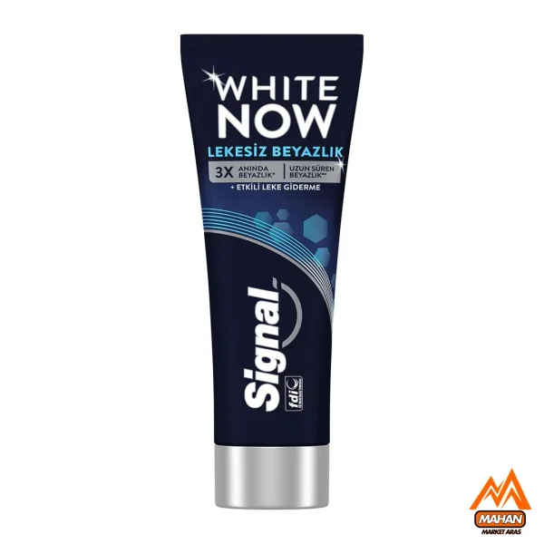 خمیر دندان سفید کننده سیگنال Signal مدل White Now 3X PureWhitening  حجم 75 میل