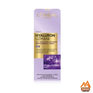 کرم دور چشم مرطوب کننده حاوی هیالورونیک اسید لورال L’oreal مدل Hyaluron Expert حجم 15 میل