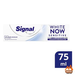 خمیر دندان سفیدکننده سیگنال Signal مدل WHITE NOW مناسب دندان های حساس 75 گرم
