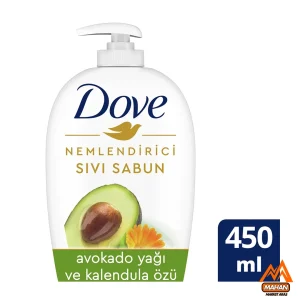 صابون مایع مرطوب کننده داو DOVE حاوی روغن آووکادو و عصاره گل همیشه بهار حجم  ۴۵۰ میل
