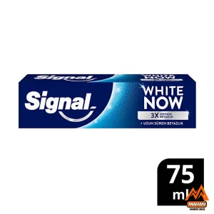 خمیر دندان سفید کننده سیگنال Signal مدل White Now 3X  حجم 75 میل