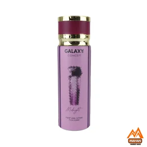 اسپری ضدتعرق زنانه گلکسی Galaxy مدل Midnight حجم 200 میل