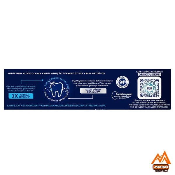 خمیر دندان سفید کننده سیگنال Signal مدل White Now 3X PureWhitening  حجم 75 میل - Image 3