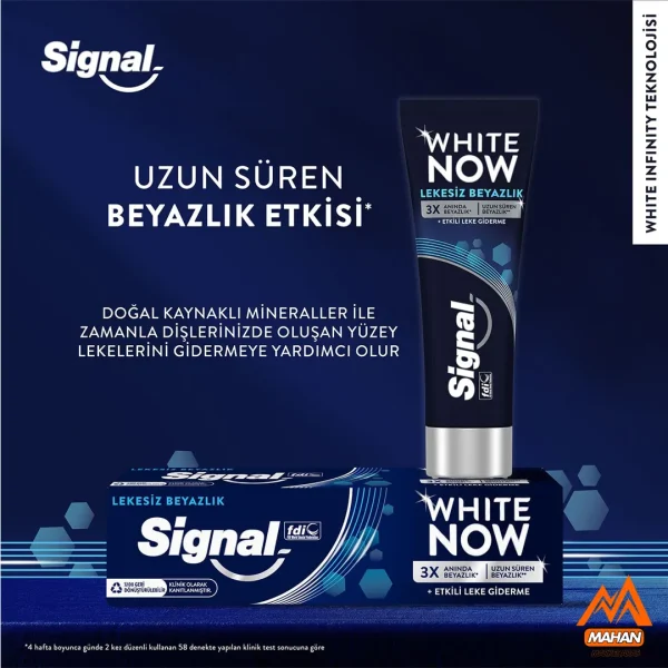 خمیر دندان سفید کننده سیگنال Signal مدل White Now 3X PureWhitening  حجم 75 میل - Image 5