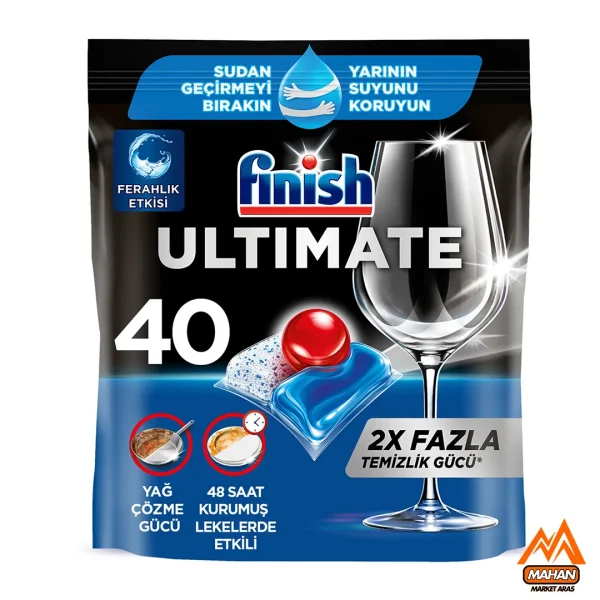 قرص ماشین ظرفشویی فینیش FINISH مدل Ultımate Hepsi 1 Arada تعداد 40 عددی