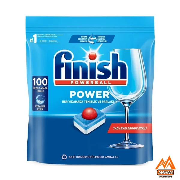 قرص ماشین ظرفشویی فینیش FINISH مدل Power تعداد 100 عددی