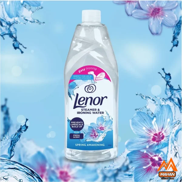 مایع اتو لنور LENOR خوشبو کننده و افزایش دهنده اتو پذیری لباس رایحه Spring Awakening حجم یک لیتری - Image 3