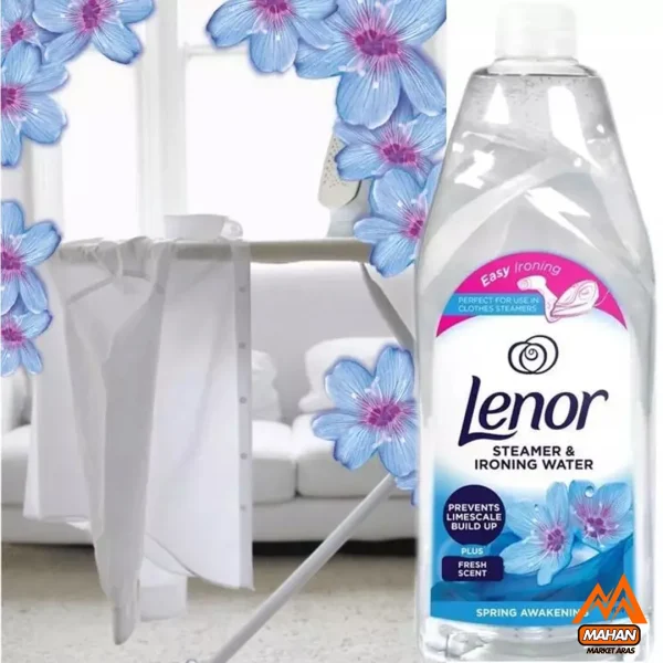 مایع اتو لنور LENOR خوشبو کننده و افزایش دهنده اتو پذیری لباس رایحه Spring Awakening حجم یک لیتری - Image 4