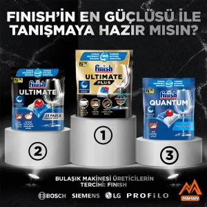 قرص ماشین ظرفشویی فینیش FINISH مدل Ultımate Hepsi 1 Arada تعداد 40 عددی