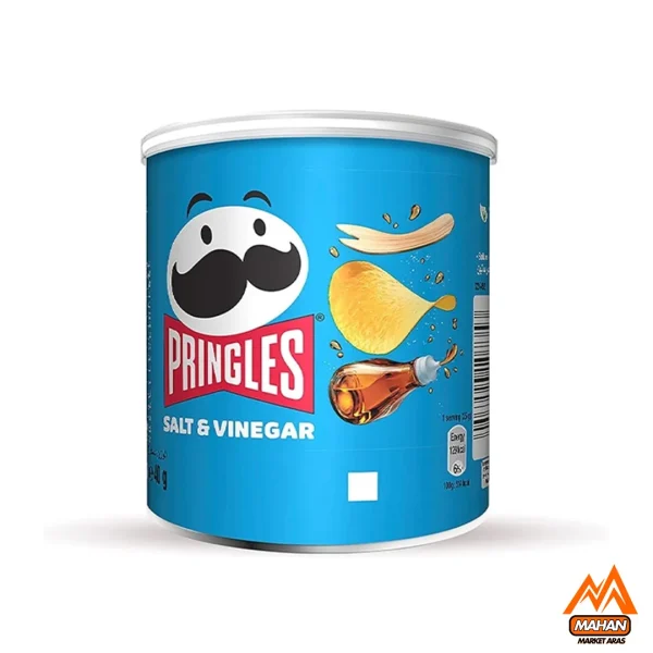 چیپس پرینگلز Pringles طعم نمک و سرکه 40 گرم Pringles Salt & Vinegar Crisps 40gr