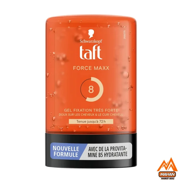 ژل حالت دهنده مو تافت Taft مدل FORCE MAXX شماره 8 حجم 300 میل