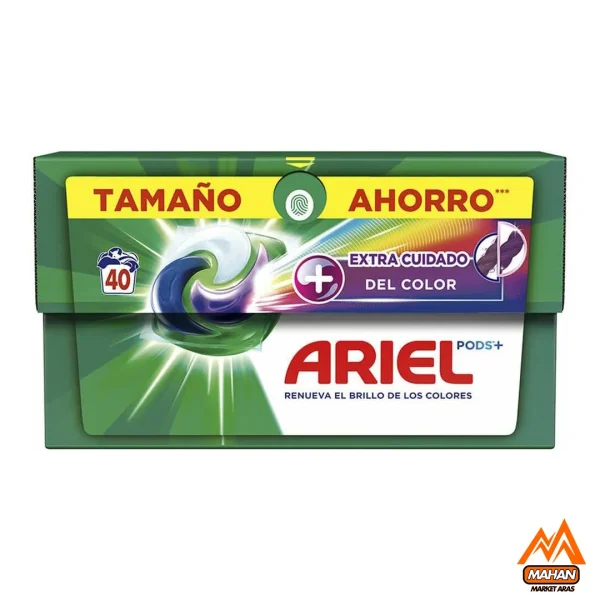 قرص ماشین لباسشویی لباسهای رنگی آریل Ariel بسته 40 عددی