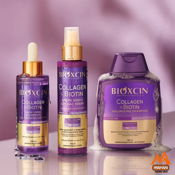 کرم موی کلاژن و بیوتین بیوکسین Bioxcin ضد ریزش و حجم دهنده مناسب انواع مو حجم 250 میل - Image 2