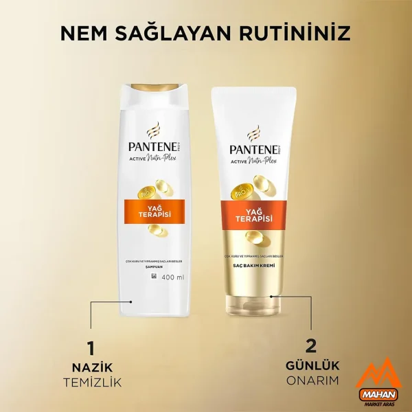 شامپو آسیب دیده پنتن PANTENE مدل Yag Terapisi حجم 400 میل - Image 4