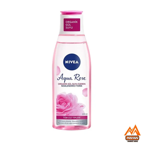 تونر پاک کننده گلاب نیوا Nivea مدل Aqua Rose حجم 200 میل
