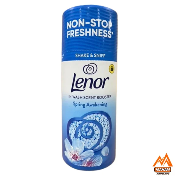 خوشبو کننده استوانه ای لباس لنور Lenor با رایحه شکوفه های بهاری حجم 155 گرم