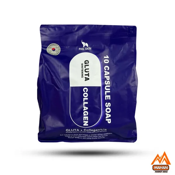 صابون کپسولی فیل اسکین Phil Skin حاوی کلاژن حجم 105 گرم بسته ده تایی