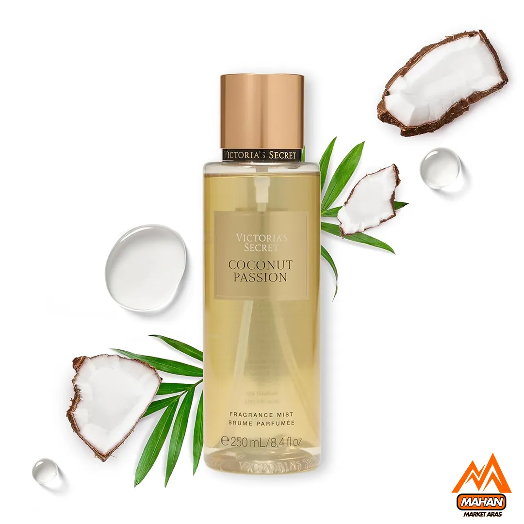 بادی اسپلش ویکتوریا سکرت Coconut Passion 250ml عطر نارگیل و پشن body mist coconut passion victoria secret fragrance mist victoria secret بادی اسپلش برای پوست حساس هیدراتاسیون پوست با بادی اسپلش عطر سبک روزانه رایحه tropical ویکتوریا سکرت نحوه استفاده بادی اسپلش Coconut Passion تاریخچه برند ویکتوریا سکرت عطر لوکس زنانه بادی اسپلش اقتصادی 250ml رایحه fruity coconut passion