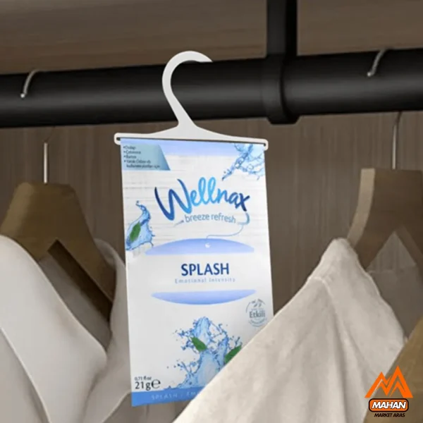خوشبو کننده و ضد بید کمد لباس ولناکس Wellnax مدل Splash حجم 21 میل - Image 2