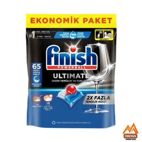 قرص ماشین ظرفشویی آلتمیت فینیش FINISH تعداد 65 عددی