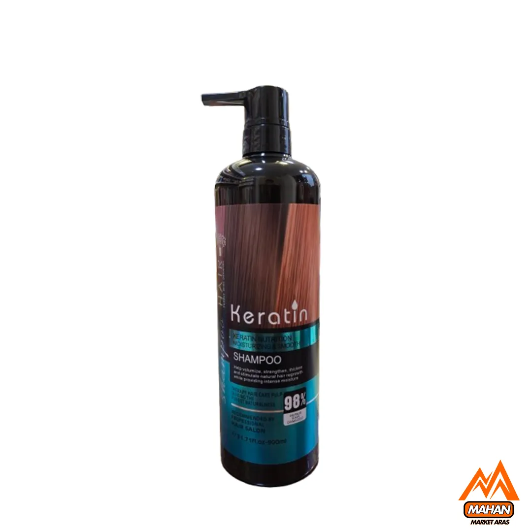 شامپو مو هیر HAIR مدل کراتین حجم 900 میل