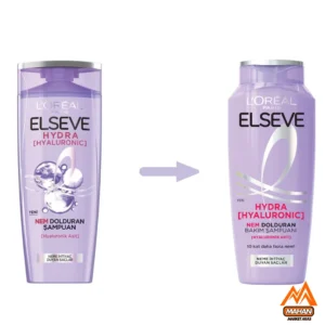 شامپو لورال Loreal مرطوب کننده و آبرسان موهای خشک مدل Hydra Hyaluronic حجم 300 میل